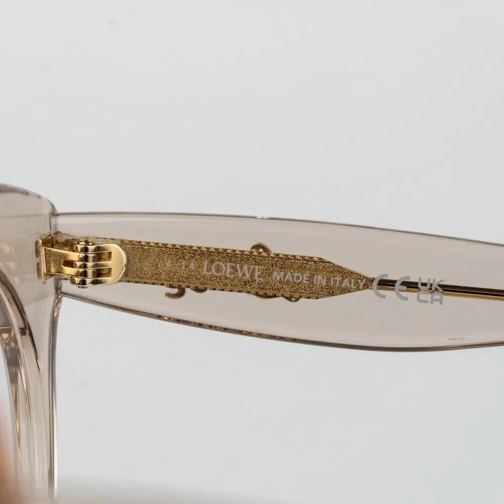 Loewe CURVY Women Eyeglasses Brown Round LW50074I 057 NEW AUTHENTIC